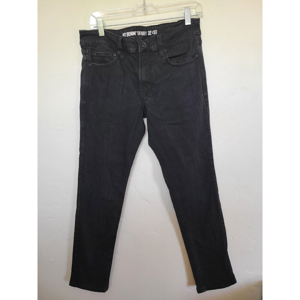 Women's HT Denim Skinny Jeans Black Wash High Rise, RN# 120684, Size 32x30